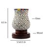 Multicolor Mosaic glass Table lamp with wood Base