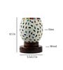 Multicolor Mosaic glass Table lamp with wood Base 