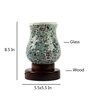 Multicolor Mosaic glass Table lamp with wood Base 