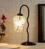 Multicolor Mosaic Glass Zig Zag Curvy Table Lamp with Iron Base