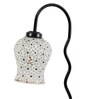 Multicolor Mosaic Glass Zig Zag Curvy Table lamp with Iron Base