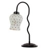 Multicolor Mosaic Glass Zig Zag Curvy Table lamp with Iron Base
