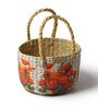 Multicolor Natural Fibre Hamper Fruit Basket