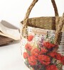 Multicolor Natural Fibre Hamper Fruit Basket