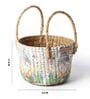 Multicolor Natural Fibre Hamper Fruit Basket