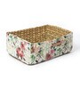 Multicolor Natural Fibre Small Tray Storage Basket