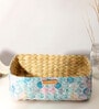 Multicolor Natural Fibre Small Tray Storage Basket