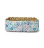 Multicolor Natural Fibre Small Tray Storage Basket