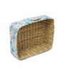 Multicolor Natural Fibre Small Tray Storage Basket
