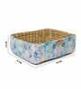 Multicolor Natural Fibre Small Tray Storage Basket