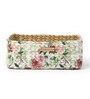 Multicolor Natural Fibre Small Tray Storage Basket