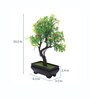 Pink Flowers Artificial Plastic Bonsai Tree with Pot