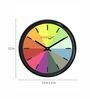 Multicolor Plastic Analog Multicolorcolored Wall Wall Clock