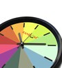 Multicolor Plastic Analog Multicolorcolored Wall Wall Clock