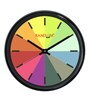 Multicolor Plastic Analog Multicolorcolored Wall Wall Clock