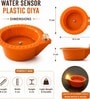 Red Plastic Water Sensor LED Diya Set of 12 Red Plastic Water Sensor LED Diya Set of 12