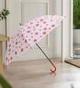 Multicolour Polka Dot Dome Umbrella with Long Handle for Men & Women   Windproof (Pack of 1)