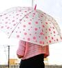Multicolour Polka Dot Dome Umbrella with Long Handle for Men & Women   Windproof (Pack of 1)