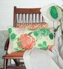 Multicolor Poly Cotton Floral 12x22 inches Cushion Covers (1pc)