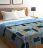 Multicolor Poly Cotton Floral 350 GSM Double Bed Comforter