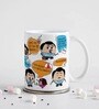 Multicolor Cushion and Mugs Gift Set for Worlds Best Parents