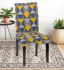 Multicolor Polycotton Geometric 14x18 Inches Chair Covers  (4 pieces)