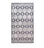 Grey Polyester Abstract 3 x 5 Feet Machine Made Carpet
