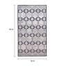 Grey Polyester Abstract 3 x 5 Feet Machine Made Carpet