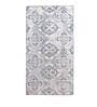 Blue Persian Polyester 3 ft x 5 ft Machine Made Carpet