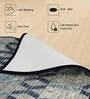 Grey Polyester Geometrical 4 x 6 Feet Machine Made Carpet