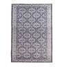 Grey Persian Polyester 4 ft x 6 ft Machine Made Carpet