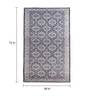 Grey Persian Polyester 4 ft x 6 ft Machine Made Carpet