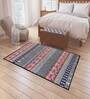 Multicolor Polyester Abstract 4 x 6 Feet Machine Made Carpet