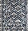 Grey Persian Polyester 4 ft x 6 ft Machine Made Carpet