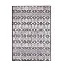 Grey Polyester Geometrical 4 x 6 Feet Machine Made Carpet