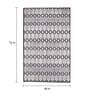 Grey Polyester Geometrical 4 x 6 Feet Machine Made Carpet