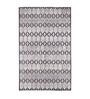 Grey Polyester Geometrical 4 x 6 Feet Machine Made Carpet