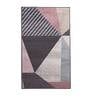 Multicolor Abstract Polyester 5 ft x 7 ft Machine Made Carpet