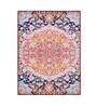 Multicolor Persian Polyester 5 ft x 7 ft Machine Made Carpet