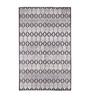 Grey Polyester Abstract 5 x 7 Feet Machine Made Carpet