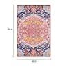 Multicolor Persian Polyester 5 ft x 7 ft Machine Made Carpet