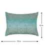 Blue Polyester Abstract 12X18 Inches Cushion Cover