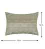 Silver Polyester Abstract 12X18 Inches Cushion Cover