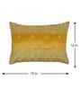 Mustard Polyester Abstract 12X18 Inches Cushion Cover