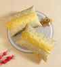 Yellow Polyester Abstract 12X18 Inches Cushion Covers (Pack of 2)