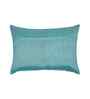 Blue Polyester Abstract 12X18 Inches Cushion Covers (Pack of 2)