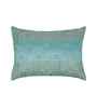 Blue Polyester Abstract 12X18 Inches Cushion Covers (Pack of 2)