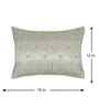 Ivory Polyester Abstract 12X18 Inches Cushion Covers (Pack of 2)