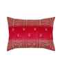 Pink Polyester Abstract 12X18 Inches Cushion Covers (Pack of 2)