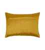 Yellow Polyester Abstract 12X18 Inches Cushion Covers (Pack of 2)